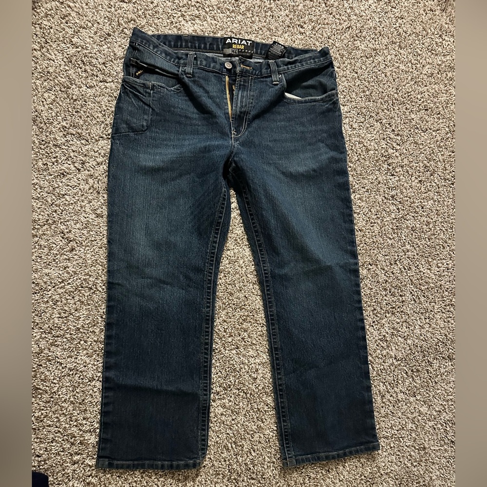 Ariat Men's Relaxed Fit Dark Blue Jeans